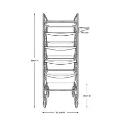 Barber Culture Chiswick Barber Trolley 10 Barber Culture Chiswick Barber Trolley -Pet Care Shop AM BC1045 3