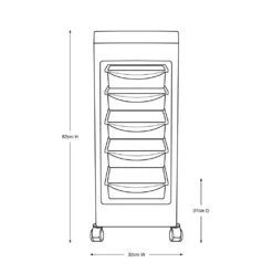 Glammar Kellie Budget Trolley -Pet Care Shop AM GLAM3280 2