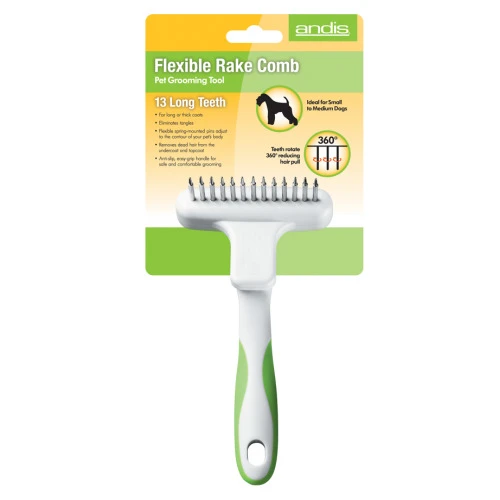 Andis Flexible Rake Comb 13 Long Teeth 4 Andis Flexible Rake Comb 13 Long Teeth - Image 2