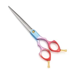 Groomtech Hummingbird Asian Fusion Straight Shears 6.5" [Blue Purple Red]