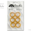 Kenchii Thick Soft Finger Insert Ring Set Of 6 - Gold -Pet Care Shop KE FIB