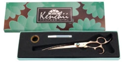 Kenchii Rosé Shear Curved 8" -Pet Care Shop KE RO 8C 1