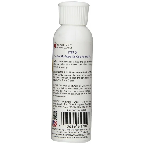 Miracle Care Ear Cleaner 4oz (118ml) Exp 04/24 Receive Extra 300 Points Upon Purchase 4 Miracle Care Ear Cleaner 4oz (118ml) Exp 04/24 Receive Extra 300 Points Upon Purchase - Image 2