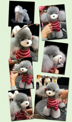 Mr. Jiang Teddy Bear Full Body Coat / Model Dog [Grey] -Pet Care Shop MJ TB02G 5