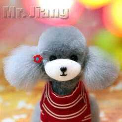 Mr. Jiang Teddy Bear Full Body Coat / Model Dog [Grey] -Pet Care Shop MJ TB02G 6