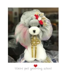 Mr. Jiang Teddy Bear Head Hair / Model Dog [Grey] -Pet Care Shop MJ TB04G 6