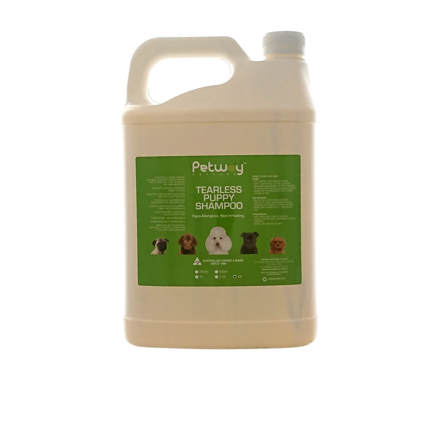 Petway Tearless Puppy Shampoo 5L 3 Petway Tearless Puppy Shampoo 5L