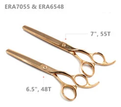 Silver Line Shear Thinner 6.5" Rose Gold -Pet Care Shop SL ERAD6548 G 3