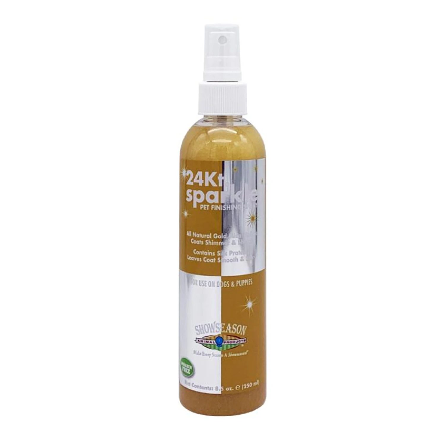 ShowSeason 24 Kt. Gold Sparkle Pet Spray 8.5oz (250ml) 3 ShowSeason 24 Kt. Gold Sparkle Pet Spray 8.5oz (250ml)