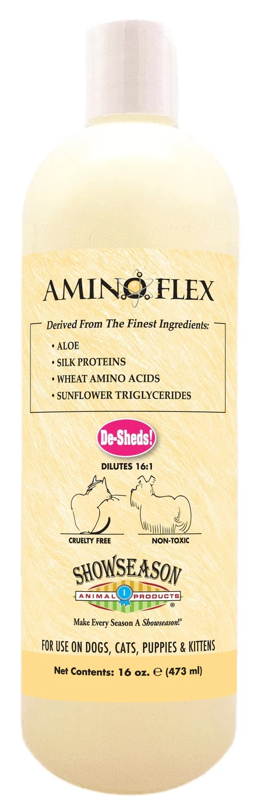ShowSeason AminoFlex De-Shed Pet Shampoo 16oz (473ml) 3 ShowSeason AminoFlex De-Shed Pet Shampoo 16oz (473ml)