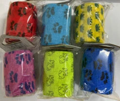 1 Roll Of Elastic Bandage 4.5m Mixed Colour 7.5cm -Pet Care Shop T EB 03 2