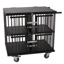 Aeolus 4-Berth Show Trolley With 4" Nylon Wheels - Large [Black]