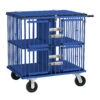 Aeolus 4-Berth Show Trolley With 6" Rubber Wheels - Large [Blue] -Pet Care Shop T KB511NAF BU Kit6W