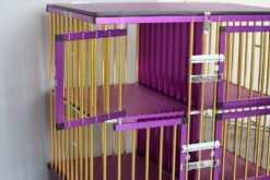 Aeolus 4-Berth Show Trolley With 4" Nylon Wheels - Large [Gold And Purple] -Pet Care Shop T KB511NAF GP Kit 5