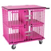 Aeolus 4-Berth Show Trolley With 4" Nylon Wheels - Large [Pink]