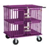 Aeolus 4-Berth Show Trolley With 6" Rubber Wheels - Large [Purple] -Pet Care Shop T KB511NAF PP Kit6W