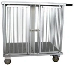 Aeolus 1-Berth Show Trolley With 4" Nylon Wheels - Large [Silver] -Pet Care Shop T KB511NAO SL Kit 2