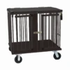 Aeolus 2-Berth Show Trolley With 6" Rubber Wheels - Large [BLACK] -Pet Care Shop T KB511NAT BK Kit6W