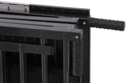 Aeolus 2-Berth Show Trolley With 6" Rubber Wheels - Large [BLACK] -Pet Care Shop T KB511NAT BK Kit6W 3