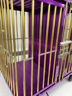 Aeolus 2-Berth Show Trolley With 4" Nylon Wheels [Gold And Purple] -Pet Care Shop T KB511NAT GP Kit 5