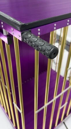 Aeolus 2-Berth Show Trolley With 4" Nylon Wheels [Gold And Purple] -Pet Care Shop T KB511NAT GP Kit 6