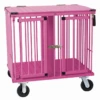 Aeolus 2-Berth Show Trolley With 6" Rubber Wheels - Large [Pink] -Pet Care Shop T KB511NAT PK Kit6W