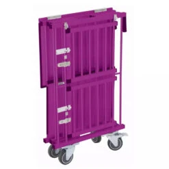 Aeolus 2-Berth Double Deck Show Trolley With 4" Nylon Wheels - XSmall [Purple] -Pet Care Shop T KB514NAT PP Kit 6