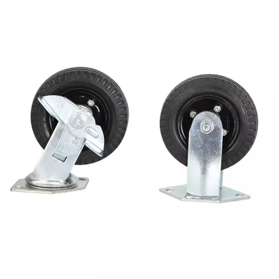 6" Rubber Wheels For Show Trolley, Set Of 4 4 6" Rubber Wheels For Show Trolley, Set Of 4 - Image 2