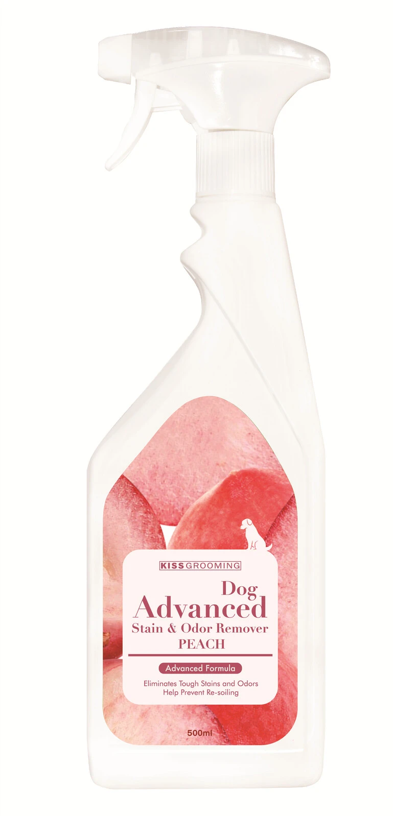 KissGrooming Advanced Stain & Odor Remover For Dog 500ml - Peach 3 KissGrooming Advanced Stain & Odor Remover For Dog 500ml - Peach