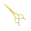 Swan Facial Scissors Round Tip 5" [Yellow] -Pet Care Shop T SW53150