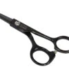 Swan Facial Scissors Round Tip 5" [Black] -Pet Care Shop T SW55150