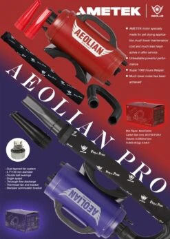 Aeolus Aeolian PRO Grooming Blaster Dryer With Heater - Blue Purple -Pet Care Shop T TD901GTP PP 2