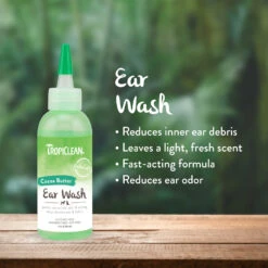 TropiClean Alcohol Free Ear Wash Cleaner 118ml -Pet Care Shop TC 41001 2